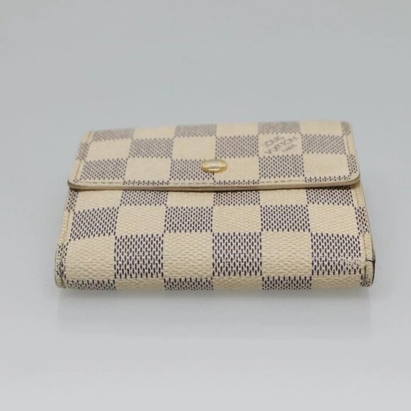 LOUIS VUITTON Damier Azur Portefeuille Elise Trifold Wallet - Picture 7 of 14